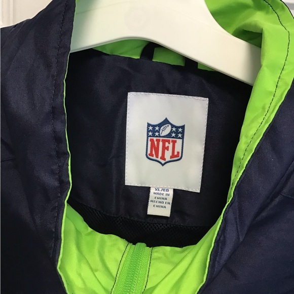 Mens NFL Seattle Seahawks 1/4 Zip Jackets Sz XL - Picture 3 of 3